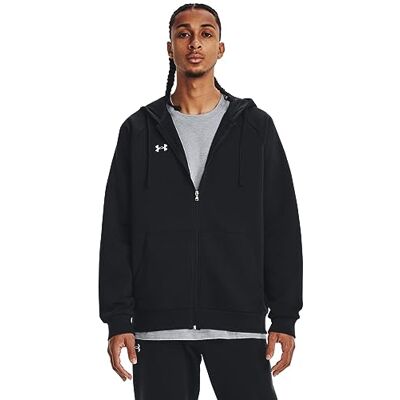 Under Armour Herren UA Rival Fleece FZ Hoodie, Fleece Zip Up Hoodie, weich gebürsteter Herren Pullover mit durchgehendem Reißverschluss Under Armour Herren UA Rival Fleece FZ Hoodie, Fleece Zip Up Hoodie, weich gebürsteter Herren Pullover mit durchgehendem Reißverschluss