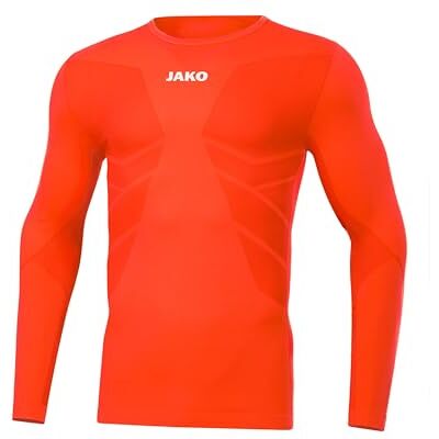 JAKO Herren Longsleeve Comfort 2.0, Flame, XXL JAKO Herren Longsleeve Comfort 2.0, Flame, XXL