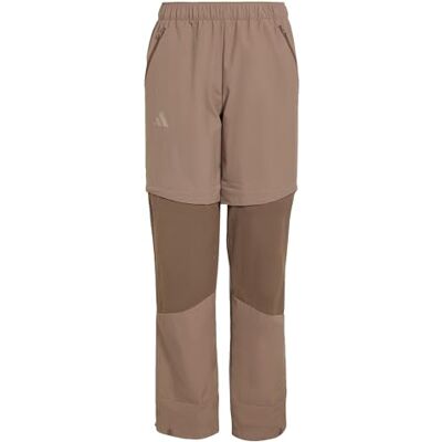 Adidas Unisex Kids Terrex Kids Multi CLIMA365 Zip-Off Pants, Trace Brown, 13-14 Years Adidas Unisex Kids Terrex Kids Multi CLIMA365 Zip-Off Pants, Trace Brown, 13-14 Years