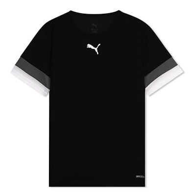 Puma Unisex Kinder Teamrise Jersey Jr Shirt, Black-smoked Pearl- White, 164 EU Puma Unisex Kinder Teamrise Jersey Jr Shirt, Black-smoked Pearl- White, 164 EU