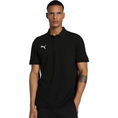 Puma Herren Teamgoal Casuals Poloshirt, Black- White, S EU Puma Herren Teamgoal Casuals Poloshirt, Black- White, S EU