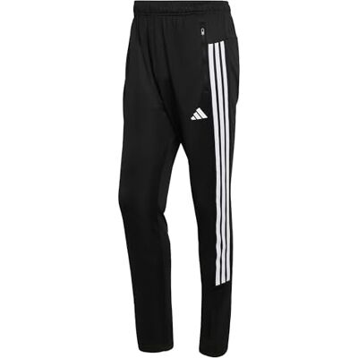 Adidas Herren Workout Essentials All-Set 3-Stripes Knit Pants, Black/White, L Adidas Herren Workout Essentials All-Set 3-Stripes Knit Pants, Black/White, L