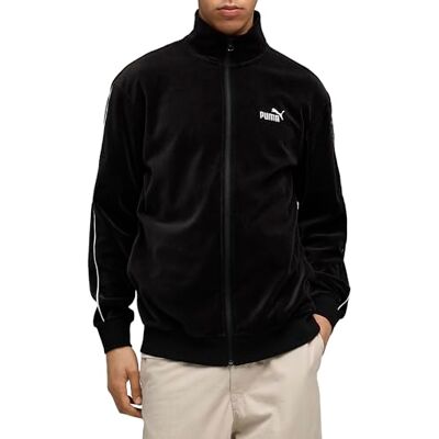 Puma Unisex Elevated Velour Track Jacket Trainingsjacken, Schwarz, XXL EU Puma Unisex Elevated Velour Track Jacket Trainingsjacken, Schwarz, XXL EU