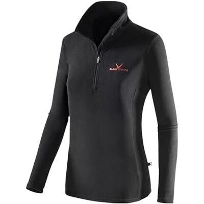 Black Crevice Damen Fleece Skirolli, schwarz/rot, 42 Black Crevice Damen Fleece Skirolli, schwarz/rot, 42