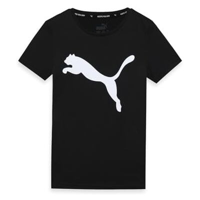 Puma Mädchen Active Tee G T Shirt, Schwarz, 104 EU Puma Mädchen Active Tee G T Shirt, Schwarz, 104 EU