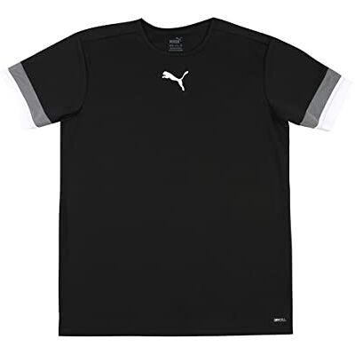 Puma Unisex Kinder Teamrise Jersey Jr Shirt, Black-smoked Pearl- White, 176 EU Puma Unisex Kinder Teamrise Jersey Jr Shirt, Black-smoked Pearl- White, 176 EU