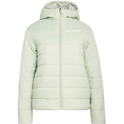 Adidas Women's Terrex Multi Essentials CLIMAWARM Insulated Hooded Jacket, halo green, S Adidas Women's Terrex Multi Essentials CLIMAWARM Insulated Hooded Jacket, halo green, S