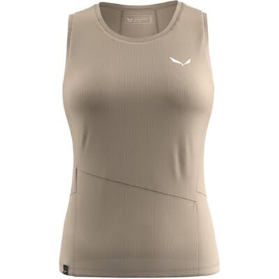 Salewa Damen Puez Sporty Dry Tanktop Women Hiking Shirt, Quicksand, S EU Salewa Damen Puez Sporty Dry Tanktop Women Hiking Shirt, Quicksand, S EU