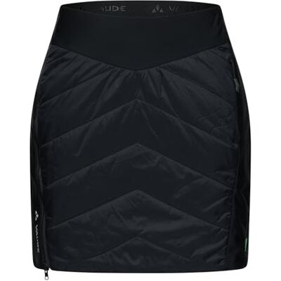 VAUDE Damen Rock Sesvenna Reversible Skirt II, warm wattierter Wenderock für Skitouren, Wind- und wasserabweisend, Phantom Black, 38 VAUDE Damen Rock Sesvenna Reversible Skirt II, warm wattierter Wenderock für Skitouren, Wind- und wasserabweisend, Phantom Black, 38