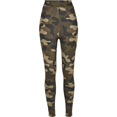 Urban Classics Damen Ladies Camo Leggings, Wood camo, L Urban Classics Damen Ladies Camo Leggings, Wood camo, L