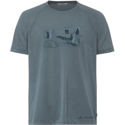 VAUDE Men's Gleann T-Shirt II, Herren T-Shirt zum Wandern und Reisen, Heron Uni, M VAUDE Men's Gleann T-Shirt II, Herren T-Shirt zum Wandern und Reisen, Heron Uni, M