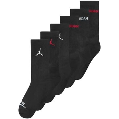 NIKE Jordan Jungen Legend Crew 6pk Sokken, Schwarz, 7-9 Jahre EU NIKE Jordan Jungen Legend Crew 6pk Sokken, Schwarz, 7-9 Jahre EU