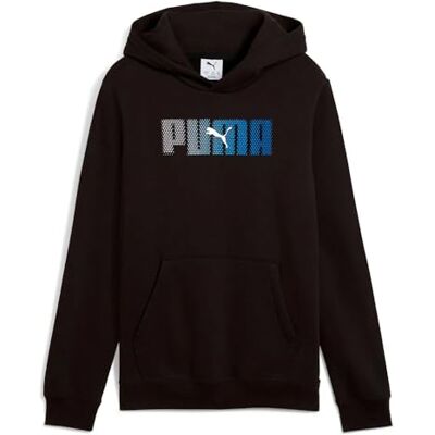 Puma Jungen Logo Lab Hoodie FL B Sweatshirt, Schwarz, 176 EU Puma Jungen Logo Lab Hoodie FL B Sweatshirt, Schwarz, 176 EU