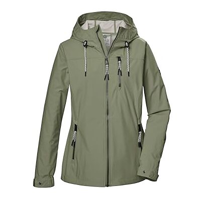 G.I.G.A. DX Damen Softshelljacke/Outdoorjacke mit Kapuze GS 74 WMN SFTSHLL JCKT, blasses oliv, 42, 43052-000 G.I.G.A. DX Damen Softshelljacke/Outdoorjacke mit Kapuze GS 74 WMN SFTSHLL JCKT, blasses oliv, 42, 43052-000
