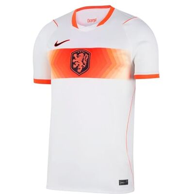 NIKE Niederlande Auswärtstrikot Herren L – Netherlands National Team Fußball Trikot – WM 2026 Euro Fan Jersey NK Dri-FIT Stadium Shirt, White/Hyper Crimson/Black NIKE Niederlande Auswärtstrikot Herren L – Netherlands National Team Fußball Trikot – WM 2026 Euro Fan Jersey NK Dri-FIT Stadium Shirt, White/Hyper Crimson/Black