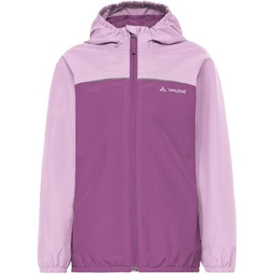 VAUDE Turaco III – Regenjacke für Mädchen aus Polyester, Regenponcho mit Kapuze, wasserdicht und winddicht – ideal für Radtouren – magenta, Größe: 110-116 VAUDE Turaco III – Regenjacke für Mädchen aus Polyester, Regenponcho mit Kapuze, wasserdicht und winddicht – ideal für Radtouren – magenta, Größe: 110-116