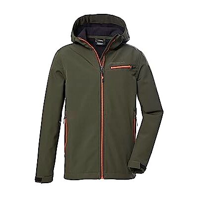 Killtec Jungen Softshelljacke mit Kapuze/Outdoorjacke ist wasserabweisend KOW 157 BYS SFTSHLL JCKT, dunkeloliv, 140, 40913-000 Killtec Jungen Softshelljacke mit Kapuze/Outdoorjacke ist wasserabweisend KOW 157 BYS SFTSHLL JCKT, dunkeloliv, 140, 40913-000