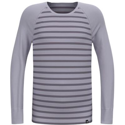 Odlo Thermounterwäsche Kinder Active Warm Stripes I Sportunterwäsche Mädchen Jungen I Langarm Thermoshirt Odlo Thermounterwäsche Kinder Active Warm Stripes I Sportunterwäsche Mädchen Jungen I Langarm Thermoshirt