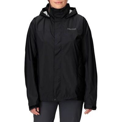 Marmot Damen PreCip Eco Jacket, Wasserdichte Regenjacke, winddichter Regenmantel, atmungsaktiver, faltbarer Hardshell Windbreaker, optimal zum Fahrradfahren und Wandern, Black, M Marmot Damen PreCip Eco Jacket, Wasserdichte Regenjacke, winddichter Regenmantel, atmungsaktiver, faltbarer Hardshell Windbreaker, optimal zum Fahrradfahren und Wandern, Black, M
