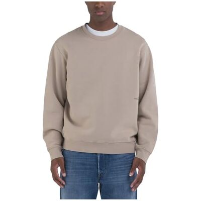 Replay Herren Sweatshirt Oversized, Grau (Light Taupe 803), 3XL Replay Herren Sweatshirt Oversized, Grau (Light Taupe 803), 3XL