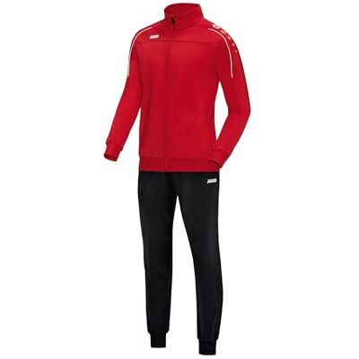 JAKO Unisex Trainingsanzug Polyester Classico, Rot, M JAKO Unisex Trainingsanzug Polyester Classico, Rot, M