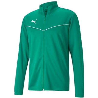 Puma Kinder teamRISE Training Poly Jacket Trainingsjacke, Pepper Green White, 152 Puma Kinder teamRISE Training Poly Jacket Trainingsjacke, Pepper Green White, 152