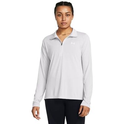 Under Armour Damen Tech 1/2 Zip Twist, Trainings-T-Shirt für Damen, bequemes Reißverschluss-Funktionsshirt für das Training Under Armour Damen Tech 1/2 Zip Twist, Trainings-T-Shirt für Damen, bequemes Reißverschluss-Funktionsshirt für das Training