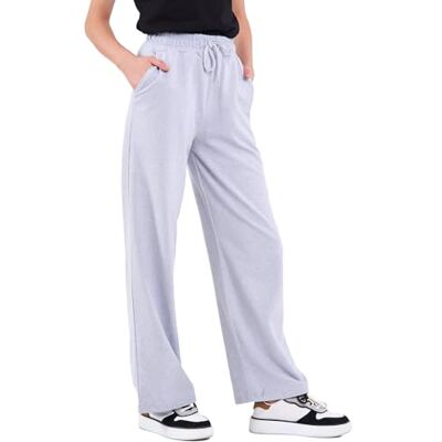 COMEOR Jogginghose Damen Sporthose Lang Baumwolle Traininghose Lockere Sweatpants mit elastischem Bund und geradem Bein (Hellgrau M) COMEOR Jogginghose Damen Sporthose Lang Baumwolle Traininghose Lockere Sweatpants mit elastischem Bund und geradem Bein (Hellgrau M)