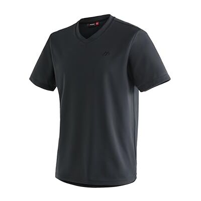 Maier Sports Herren T-Shirt Wali, einfarbiges Piqué Kurzarm-Shirt mit V-Ausschnitt Maier Sports Herren T-Shirt Wali, einfarbiges Piqué Kurzarm-Shirt mit V-Ausschnitt