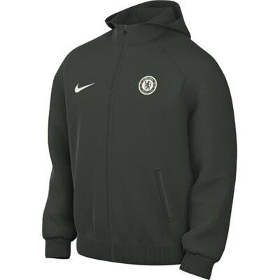NIKE Fc Chelsea Strike Dri-Fit Fußball-Trainingsjacke Aus Strickmaterial Mit Kapuze Für Herren, Outdoor Green/Phantom, HJ6948-346, M NIKE Fc Chelsea Strike Dri-Fit Fußball-Trainingsjacke Aus Strickmaterial Mit Kapuze Für Herren, Outdoor Green/Phantom, HJ6948-346, M