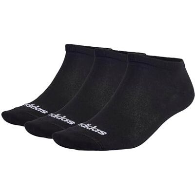 Adidas Unisex Kinder Thin Linear Low-Cut Socks 3 Pairs, Black / White, 7-8 Years Adidas Unisex Kinder Thin Linear Low-Cut Socks 3 Pairs, Black / White, 7-8 Years