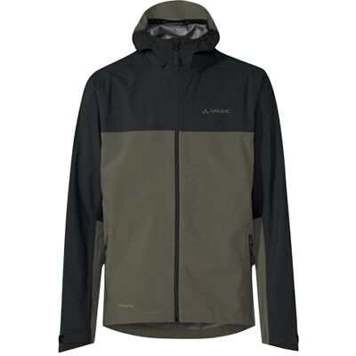 VAUDE Moab Regenjacke Herren – Wasserdicht, Winddicht & Atmungsaktiv, Fahrrad Regenjacke mit 2,5-Lagen Membran, Fahrradjacke mit Unterarmventilation, khaki uni,S VAUDE Moab Regenjacke Herren – Wasserdicht, Winddicht & Atmungsaktiv, Fahrrad Regenjacke mit 2,5-Lagen Membran, Fahrradjacke mit Unterarmventilation, khaki uni,S
