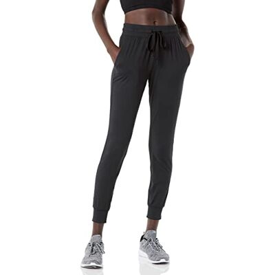 Amazon Essentials Damen Jogginghose aus Angerautem Tech-Stretch (Erhältlich in Übergröße), Schwarz, XL Große Größen Amazon Essentials Damen Jogginghose aus Angerautem Tech-Stretch (Erhältlich in Übergröße), Schwarz, XL Große Größen