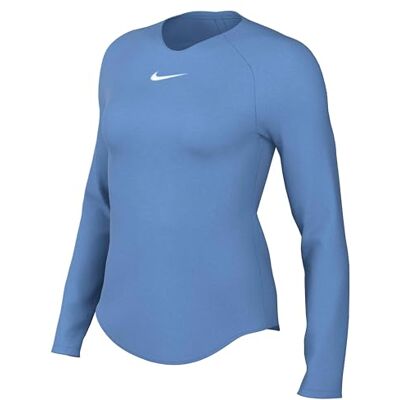 NIKE Damen W Nk Df Park 1stlyr JSY Ls T-Shirt, University Blue/White, M EU NIKE Damen W Nk Df Park 1stlyr JSY Ls T-Shirt, University Blue/White, M EU
