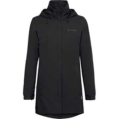 VAUDE Damen Regenjacke Escape Parka, wasserdichter Regen-Parka, atmungsaktiv und winddicht, black, 34 VAUDE Damen Regenjacke Escape Parka, wasserdichter Regen-Parka, atmungsaktiv und winddicht, black, 34