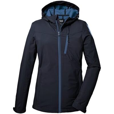 Killtec Damen Softshelljacke/Outdoorjacke mit Kapuze KOS 89 WMN SFTSHLL JCKT, dunkelnavy, 36, 39138-000 Killtec Damen Softshelljacke/Outdoorjacke mit Kapuze KOS 89 WMN SFTSHLL JCKT, dunkelnavy, 36, 39138-000