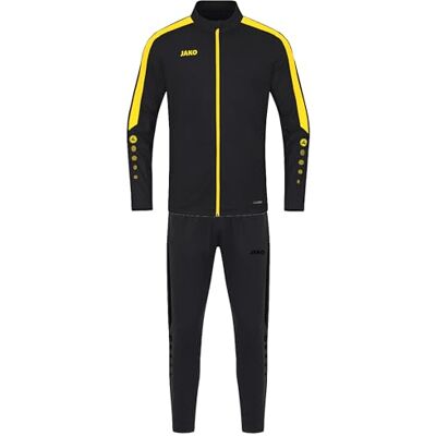 JAKO Kinder Trainingsanzug Polyester Power, Schwarz/Citro, 164 JAKO Kinder Trainingsanzug Polyester Power, Schwarz/Citro, 164