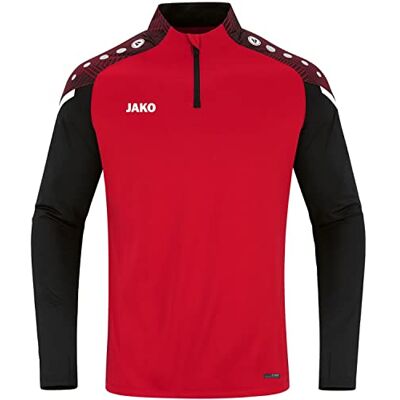 JAKO Herren Ziptop Performance, Rot/Schwarz, M JAKO Herren Ziptop Performance, Rot/Schwarz, M
