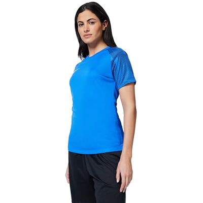 NIKE Damen Dri-fit Academy T-Shirt, Royal Blue/Royal Blue/White, L EU NIKE Damen Dri-fit Academy T-Shirt, Royal Blue/Royal Blue/White, L EU