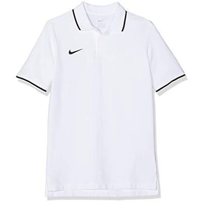 NIKE Kinder Y TM CLUB19 SS Polo Shirt, Weiß (White/Black/100), Gr. S NIKE Kinder Y TM CLUB19 SS Polo Shirt, Weiß (White/Black/100), Gr. S