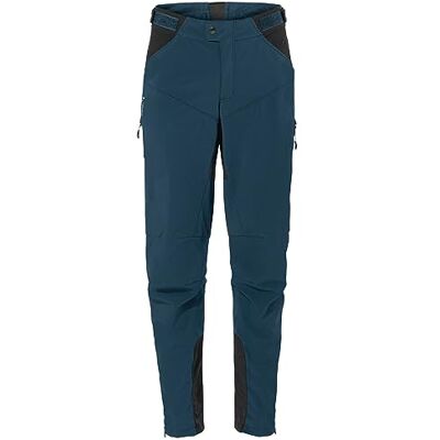 VAUDE Qimsa Softshell Pants II Fahrradhose Herren, Winddichte Softshellhose Herren für Ganzjahres-Biker, Fahrradhose Winter Herren atmungsaktiv & wasserabweisend – in Blau, Größe: M VAUDE Qimsa Softshell Pants II Fahrradhose Herren, Winddichte Softshellhose Herren für Ganzjahres-Biker, Fahrradhose Winter Herren atmungsaktiv & wasserabweisend – in Blau, Größe: M
