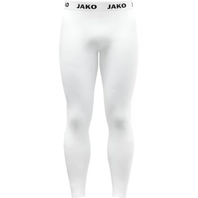 JAKO Unisex Long Tights Function, weiß, L JAKO Unisex Long Tights Function, weiß, L