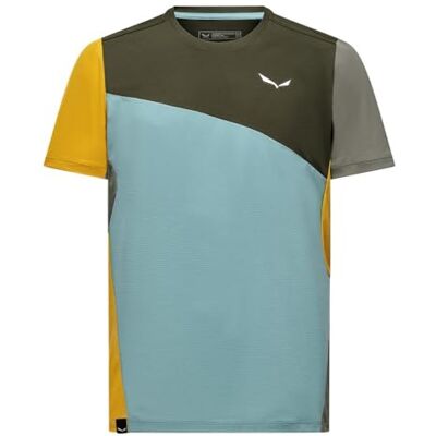 Salewa PUEZ Sporty Dry M T-Shirt, XL, Dark Olive/Multi Salewa PUEZ Sporty Dry M T-Shirt, XL, Dark Olive/Multi