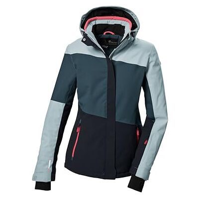 Killtec Damen Skijacke/Funktionsjacke mit abzippbarer Kapuze und Schneefang KSW 67 WMN SKI JCKT, hellpetrol, 50, 41961-000 Killtec Damen Skijacke/Funktionsjacke mit abzippbarer Kapuze und Schneefang KSW 67 WMN SKI JCKT, hellpetrol, 50, 41961-000