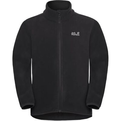 Jack Wolfskin Jungen Vertigo Fleece Jkt, Schwarz, 128 EU Jack Wolfskin Jungen Vertigo Fleece Jkt, Schwarz, 128 EU