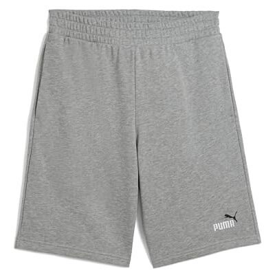 Puma Herren ESS 2 Color No. 1 Logo Shorts 10" TR Gestrickte Shorts, Medium Gray Heather, Puma Herren ESS 2 Color No. 1 Logo Shorts 10" TR Gestrickte Shorts, Medium Gray Heather,