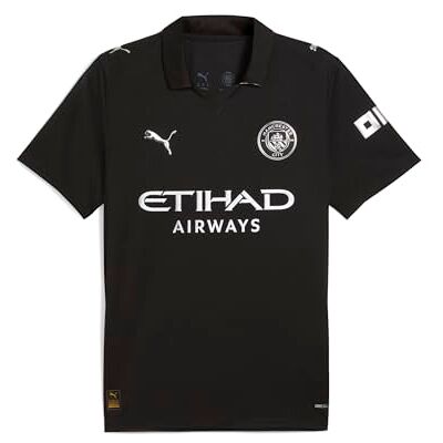 Puma Manchester City FC Herren Auswärtstrikot 25/26, Schwarz (Black), 3XL Puma Manchester City FC Herren Auswärtstrikot 25/26, Schwarz (Black), 3XL