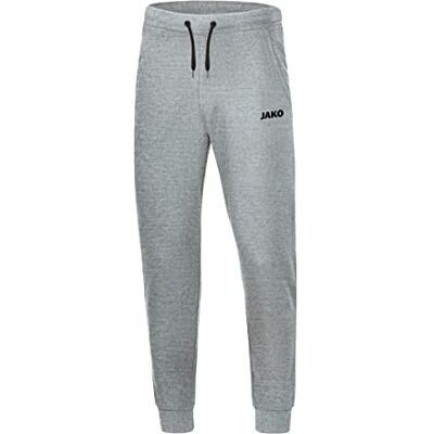 JAKO Herren Jogginghose Base mit Bündchen, Hellgrau-Meliert, XL JAKO Herren Jogginghose Base mit Bündchen, Hellgrau-Meliert, XL