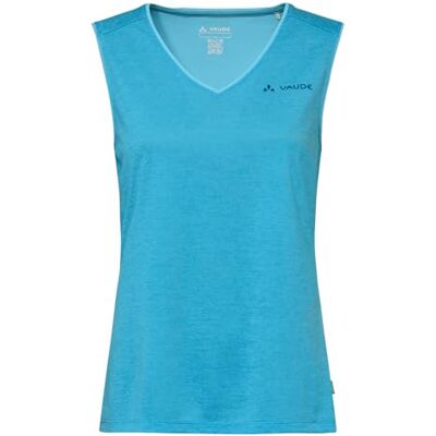 VAUDE Women's Essential Top, Funktionelles, ärmelloses T-Shirt, hoher, Aqua, 36 VAUDE Women's Essential Top, Funktionelles, ärmelloses T-Shirt, hoher, Aqua, 36