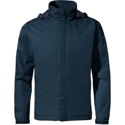 VAUDE Escape Light Regenjacke Herren wasserdicht – Leichte 2-Lagen Jacke mit verstaubarer Kapuze, winddicht und atmungsaktiv dark sea uni, L VAUDE Escape Light Regenjacke Herren wasserdicht – Leichte 2-Lagen Jacke mit verstaubarer Kapuze, winddicht und atmungsaktiv dark sea uni, L